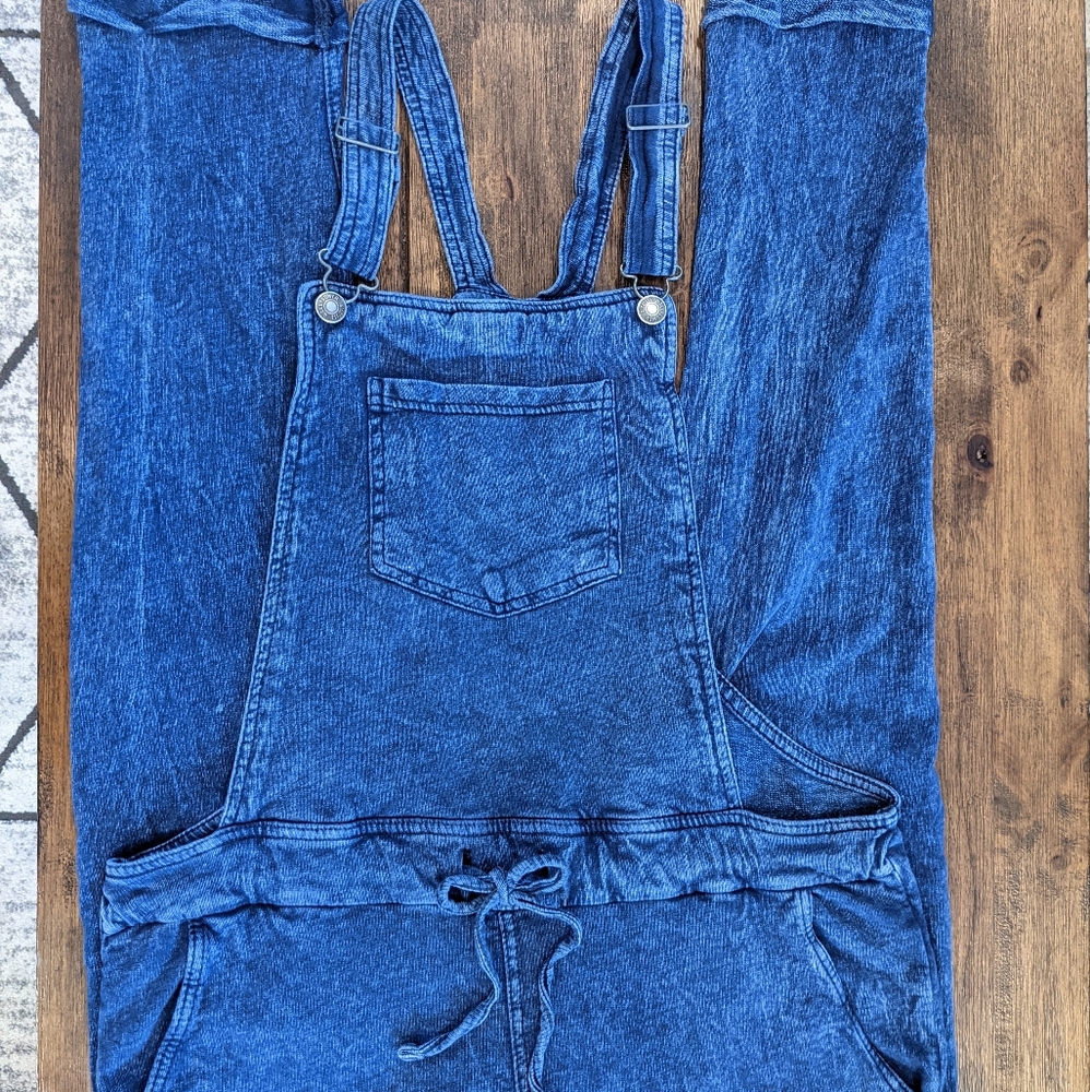 Wallflower french terry overalls